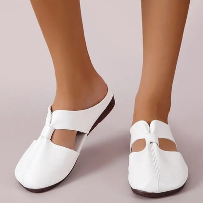 Sandália Rasteira de Couro