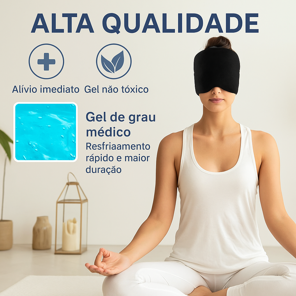 Touca Terapêutica para Alívio de Enxaqueca